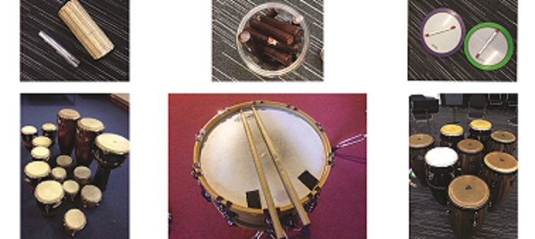 drumming workshops for schools - drum instruments